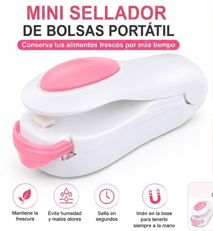 🔥 Mini Sellador de Bolsas Portátil | Conserva tus Alimentos Frescos por Más Tiempo