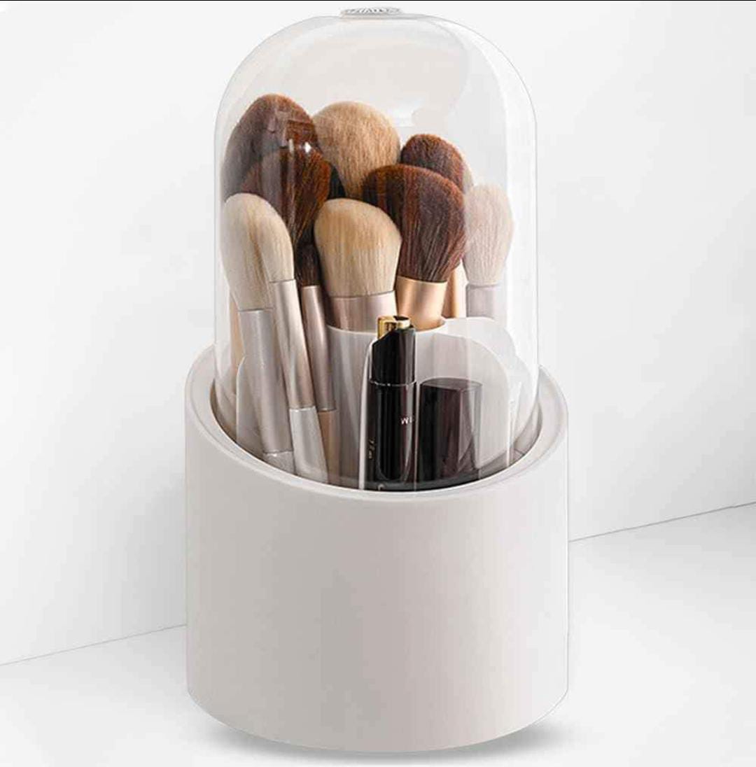 💄 Organizador de Brochas de Maquillaje con Tapa Antipolvo