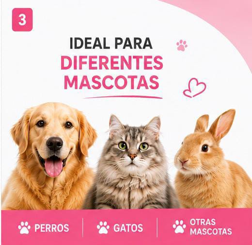 🐶 Cepillo a Vapor para Mascotas | Elimina Pelo y Masajea.