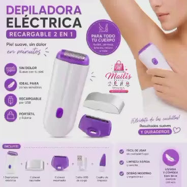 💜 Depiladora Corporal YES 3 en 1